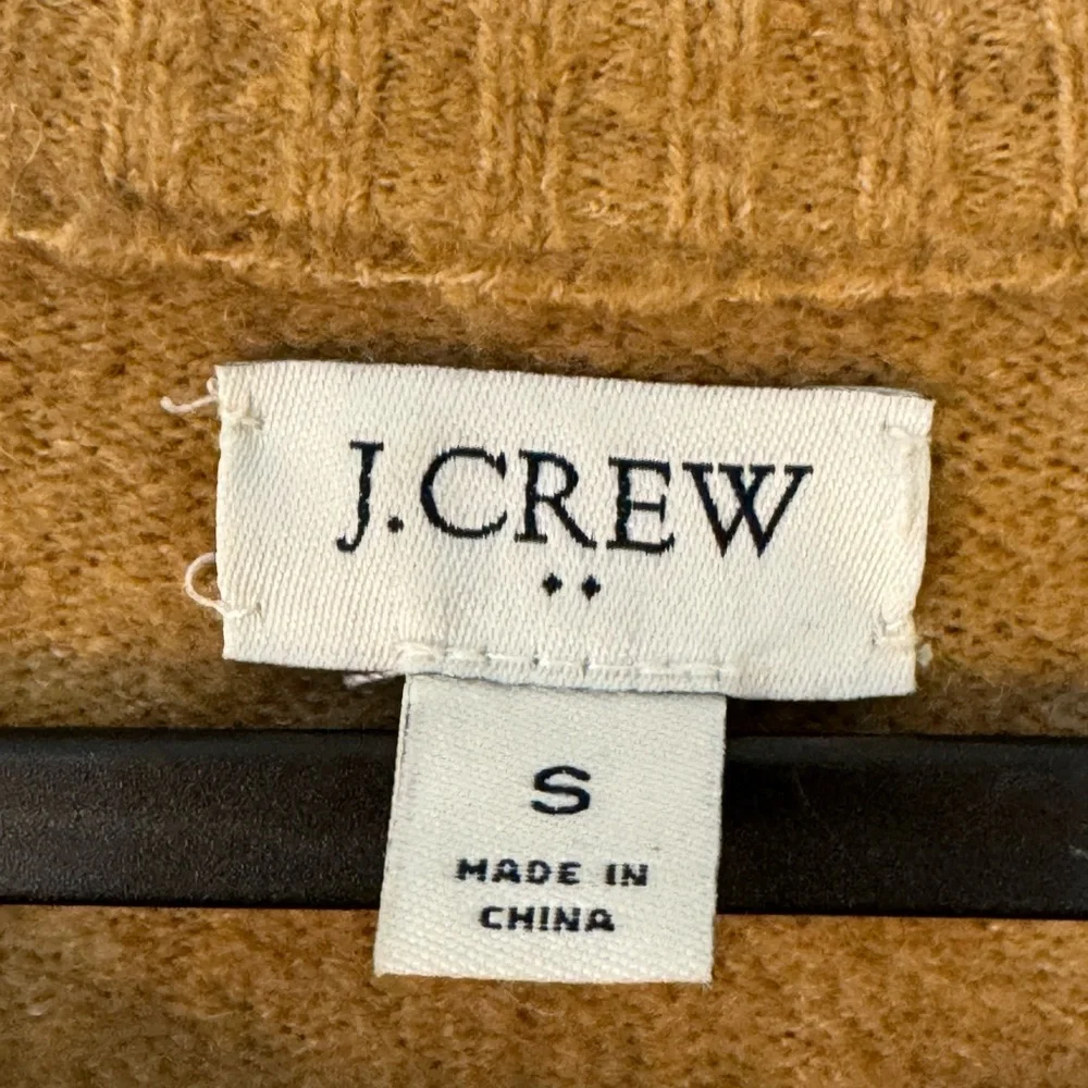 J. Crew women’s sweater dress small camel wool blend - Picture 3 of 9